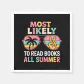 Hoogstwaarschijnlijk boeken lezen Alle zomerlerare Servet (Voorkant)