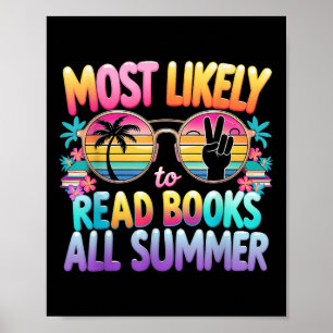 Hoogstwaarschijnlijk boeken lezen tijdens de zomer poster