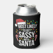 Hoogstwaarschijnlijk brutaal met kerstmis blikjeskoeler (Blikje Voorkant)