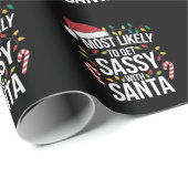 Hoogstwaarschijnlijk brutaal met kerstmis cadeaupapier (Rol Hoek)