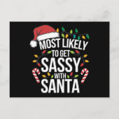 Hoogstwaarschijnlijk brutaal met kerstmis feestdagenkaart (Voorkant)