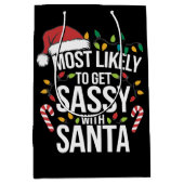 Hoogstwaarschijnlijk brutaal met kerstmis medium cadeauzakje (Voorkant)