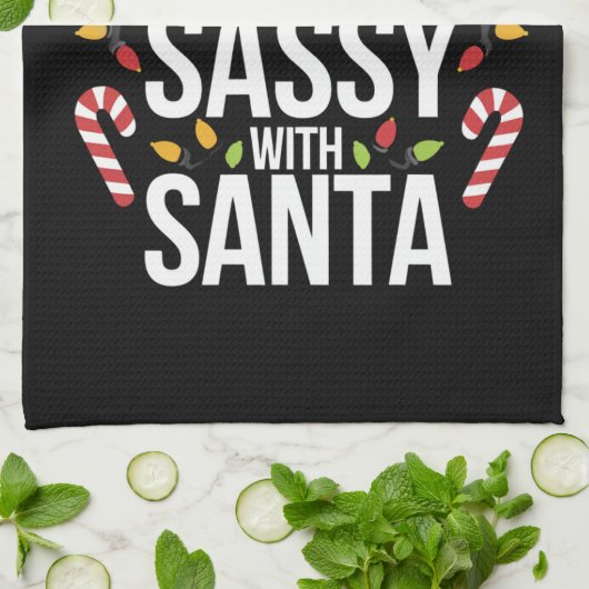 Hoogstwaarschijnlijk brutaal met kerstmis theedoek (Gevouwen)