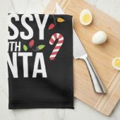 Hoogstwaarschijnlijk brutaal met kerstmis theedoek (Quarter Fold)