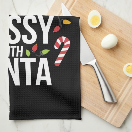 Hoogstwaarschijnlijk brutaal met kerstmis theedoek (Quarter Fold)