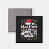 Hoogstwaarschijnlijk dansen op kerstliedjes - Kers Magneet (Voorkant / Achterkant)
