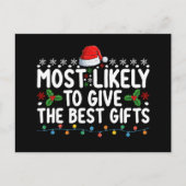 Hoogstwaarschijnlijk de beste kerstcadeaus geven briefkaart (Voorkant)