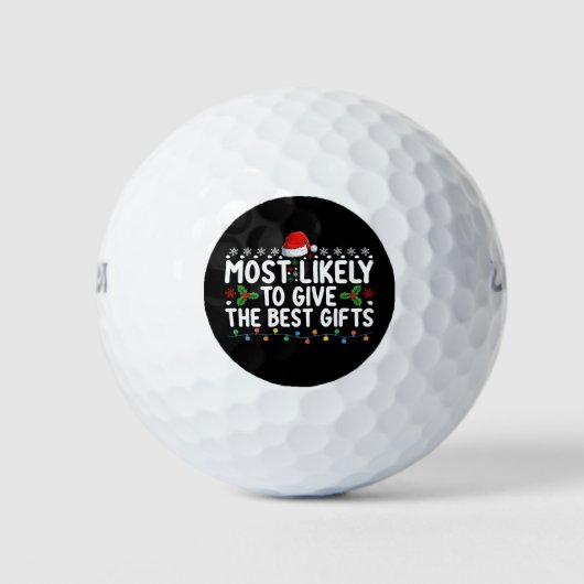Hoogstwaarschijnlijk de beste kerstcadeaus geven golfballen (Voorkant)