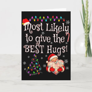 Hoogstwaarschijnlijk de Beste Knuffels Kerstmis Kaart