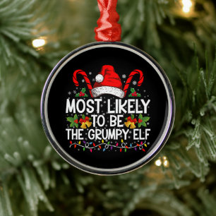 Hoogstwaarschijnlijk de chagrijnige elf grappige K Metalen Ornament