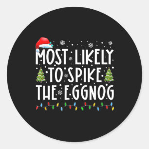 Hoogstwaarschijnlijk de eierpunch familie-matching ronde sticker