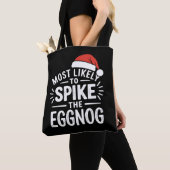 Hoogstwaarschijnlijk de eierpunch kerst matching tote bag (Dichtbij)