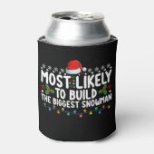 Hoogstwaarschijnlijk de grootste sneeuwmansneeuw b blikjeskoeler (Blikje Voorkant)