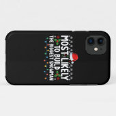Hoogstwaarschijnlijk de grootste sneeuwmansneeuw b Case-Mate iPhone case (Achterkant (horizontaal))