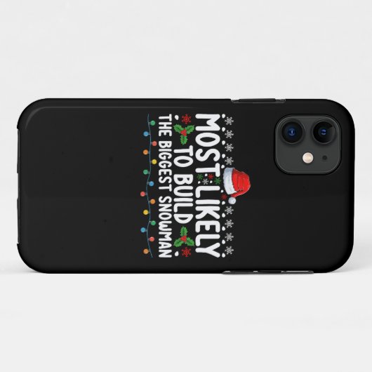 Hoogstwaarschijnlijk de grootste sneeuwmansneeuw b Case-Mate iPhone case (Achterkant (horizontaal))