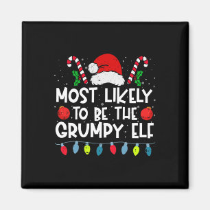 Hoogstwaarschijnlijk de Grumpy Elf Family Crew Chr Magneet