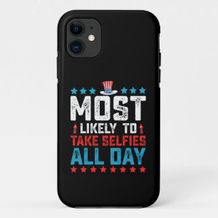 Hoogstwaarschijnlijk de hele dag selfies maken op  Case-Mate iPhone case