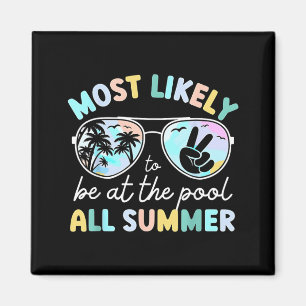 Hoogstwaarschijnlijk de hele zomer bij het zwembad magneet