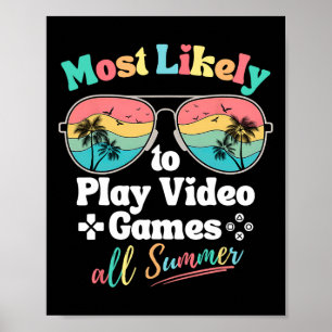 Hoogstwaarschijnlijk de hele zomer videogames spel poster