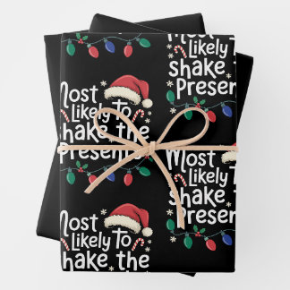 Hoogstwaarschijnlijk De Kado's Schudt Kerstmis Xma Inpakpapier Vel