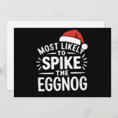 Hoogstwaarschijnlijk de kerst Eggnog Kerstmis Matc Feestdagenkaart (Voorkant / Achterkant)
