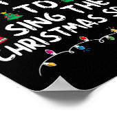 Hoogstwaarschijnlijk de kerstliederen zingen Kerst Poster (Hoek)