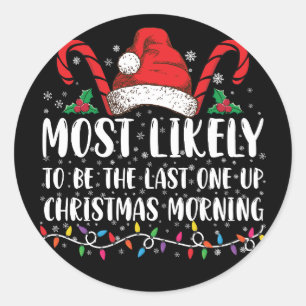 Hoogstwaarschijnlijk de laatste die op is op kerst ronde sticker