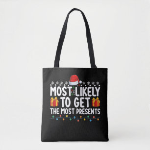 Hoogstwaarschijnlijk de meeste cadeaus kerst tote bag