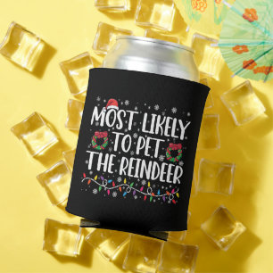 Hoogstwaarschijnlijk de rendieren aaien Funny kers Blikjeskoeler
