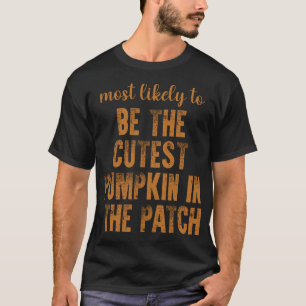 Hoogstwaarschijnlijk de schattigste pompoen in de  t-shirt