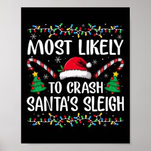 Hoogstwaarschijnlijk de slee van de kerstman te la poster