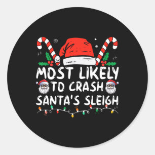 Hoogstwaarschijnlijk de Sleigh Christmas-grap van Ronde Sticker