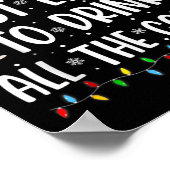 Hoogstwaarschijnlijk Drink alle Coffee Fun Family  Poster (Hoek)