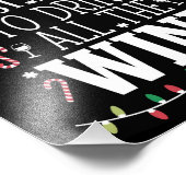 Hoogstwaarschijnlijk Drink Kerstmis de hele wijnfa Foto Afdruk (Hoek)