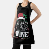 Hoogstwaarschijnlijk Drink Kerstmis de hele wijnfa Schort (Insitu)