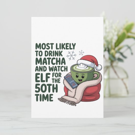 Hoogstwaarschijnlijk Drink Matcha en kijken Elf Xm Aankondiging (Staand voorkant)