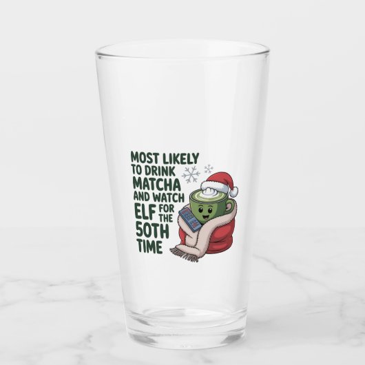 Hoogstwaarschijnlijk Drink Matcha en kijken Elf Xm Glas (Voorkant)