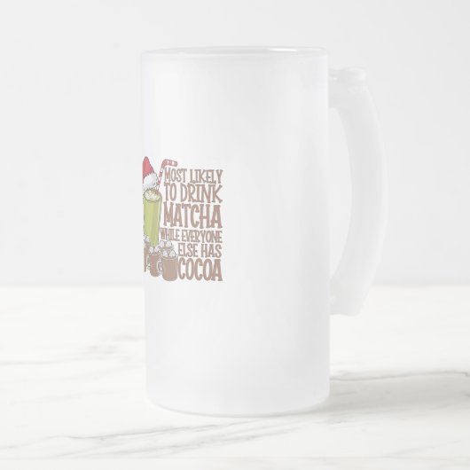 Hoogstwaarschijnlijk Drink Matcha en kijken Elf Xm Matglas Bierpul (Voorkant rechts)