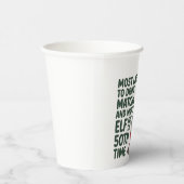 Hoogstwaarschijnlijk Drink Matcha en kijken Elf Xm Papieren Bekers (Rechts)