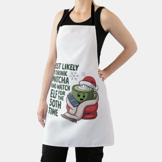 Hoogstwaarschijnlijk Drink Matcha en kijken Elf Xm Schort (Insitu)