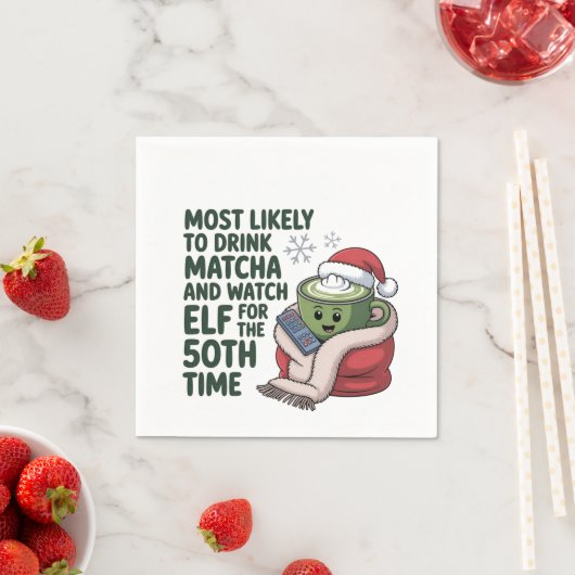 Hoogstwaarschijnlijk Drink Matcha en kijken Elf Xm Servet (Insitu)