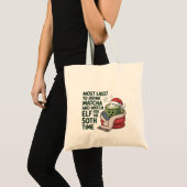 Hoogstwaarschijnlijk Drink Matcha en kijken Elf Xm Tote Bag (Voorkant (product))