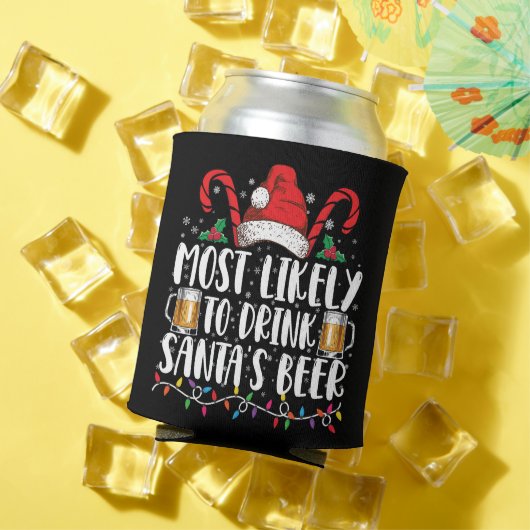 Hoogstwaarschijnlijk Drink Santa's Beer Christmas- Blikjeskoeler (Insitu Zomer)