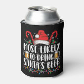 Hoogstwaarschijnlijk Drink Santa's Beer Christmas- Blikjeskoeler (Blikje Voorkant)