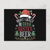 Hoogstwaarschijnlijk Drink Santa's Beer Matching X Feestdagenkaart (Voorkant)