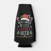 Hoogstwaarschijnlijk Drink Santa's Beer Matching X Flesjeskoeler (Voorkant)