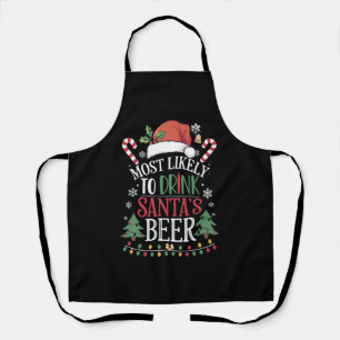 Hoogstwaarschijnlijk Drink Santa's Beer Matching X Schort