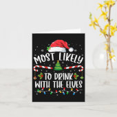 Hoogstwaarschijnlijk drinken met de elfen Elf drin Kaart (Gele Bloem)