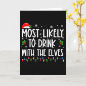 Hoogstwaarschijnlijk drinken met de elfen Elf Fami Kaart (Gele Bloem)