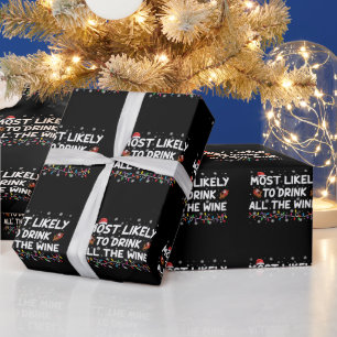 Hoogstwaarschijnlijk Drinkt Het Alle Wijn Familie Cadeaupapier